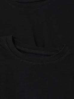 Tops Und T-Shirts|Primark Kurzärmeliges T-Shirt, 2er-Pack Schwarz