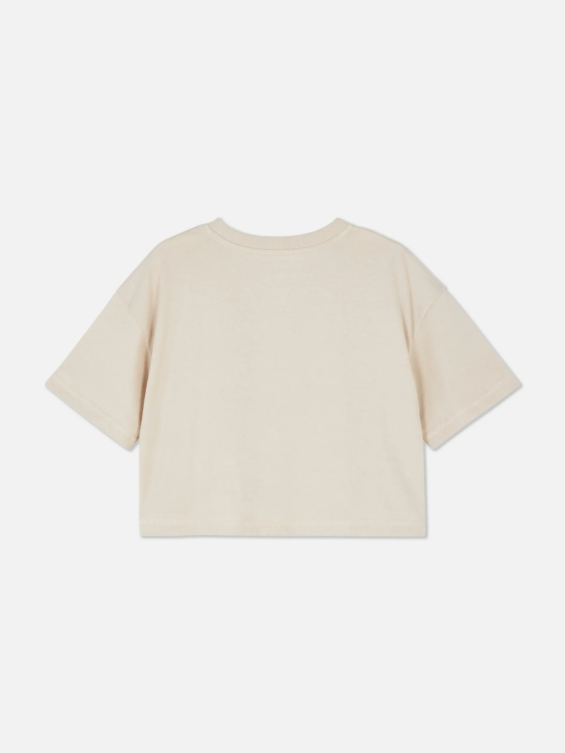 Tops Und T-Shirts|Primark Kurzärmeliges T-Shirt Mit Rundhalsausschnitt Steinfarben