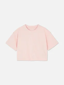 Tops Und T-Shirts|Primark Kurzärmeliges T-Shirt Mit Rundhalsausschnitt Rosa