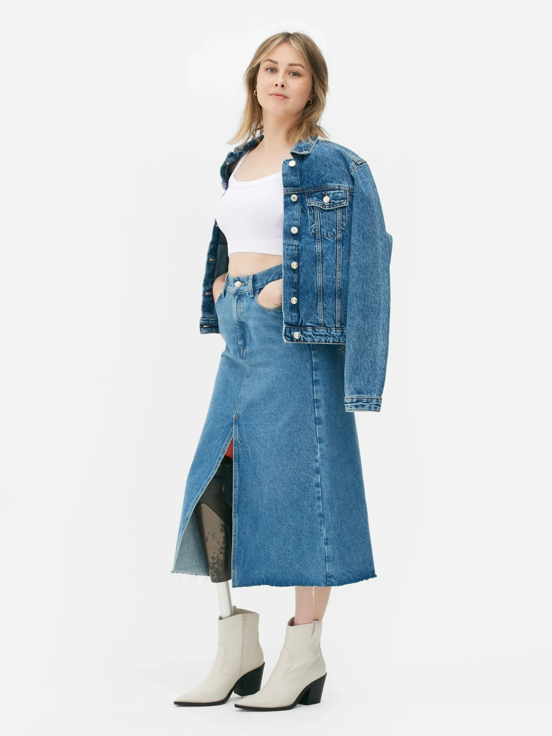 Tops Und T-Shirts|Primark Kurz-Top Mit Rippenstruktur Weiß