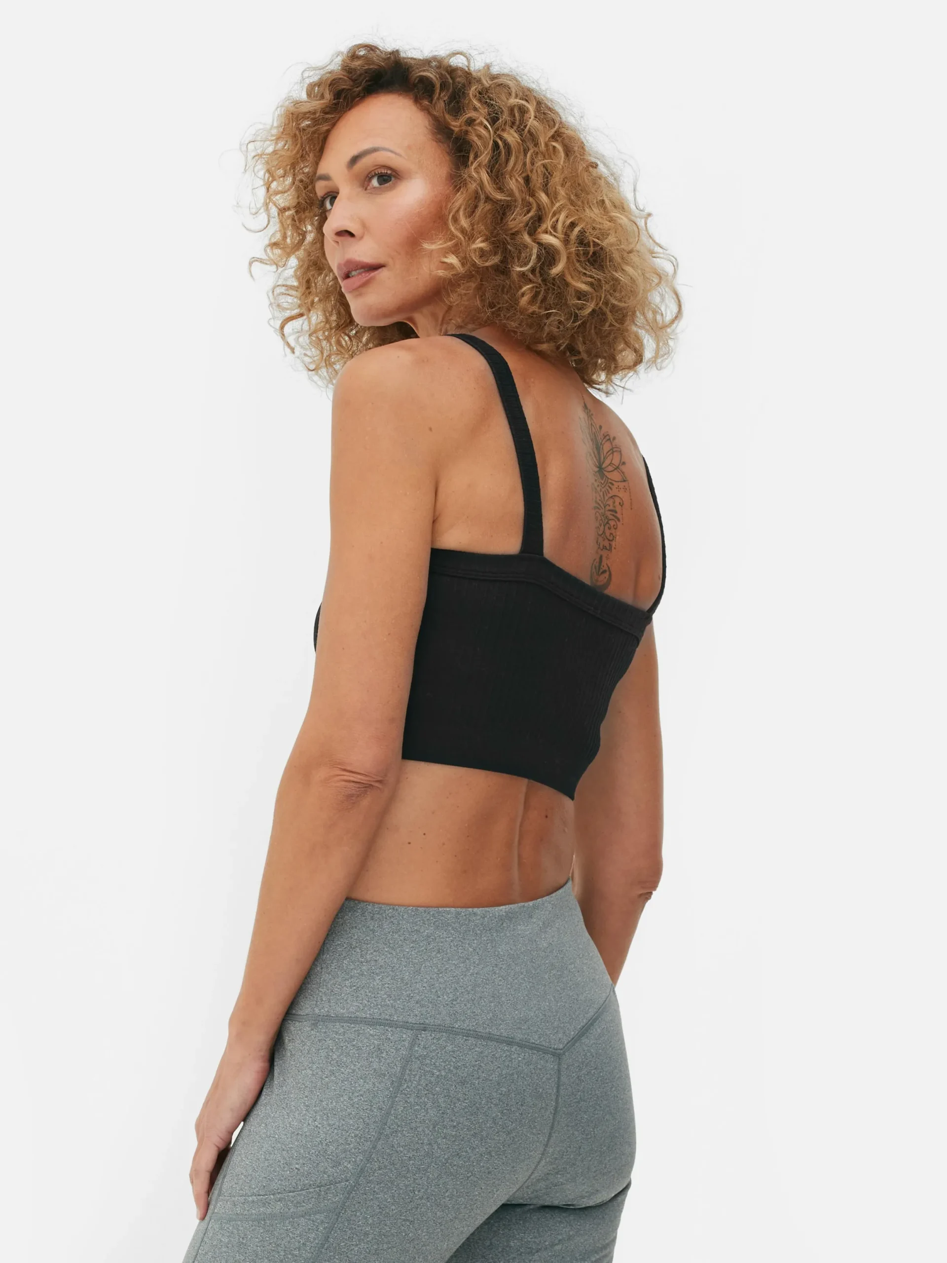 Tops Und T-Shirts|Primark Kurz-Top Mit Rippenstruktur Schwarz
