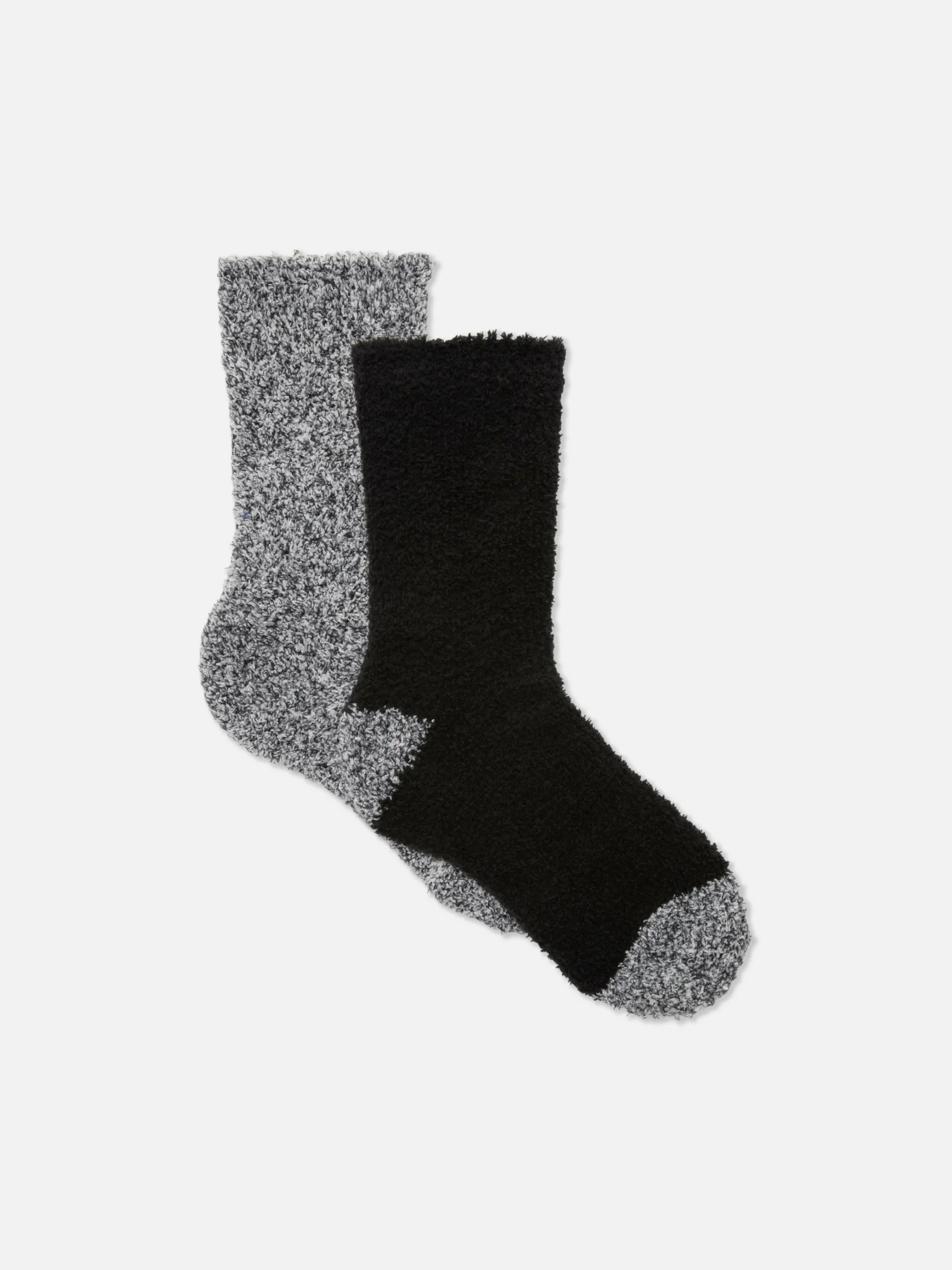 Socken|Primark Kuschelige Bettsocken, 2er-Pack Schwarz
