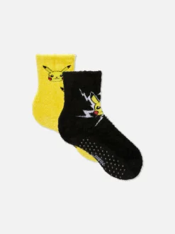 Socken|Primark Kuschelige „Pokémon“ Socken, 2er-Pack Gelb