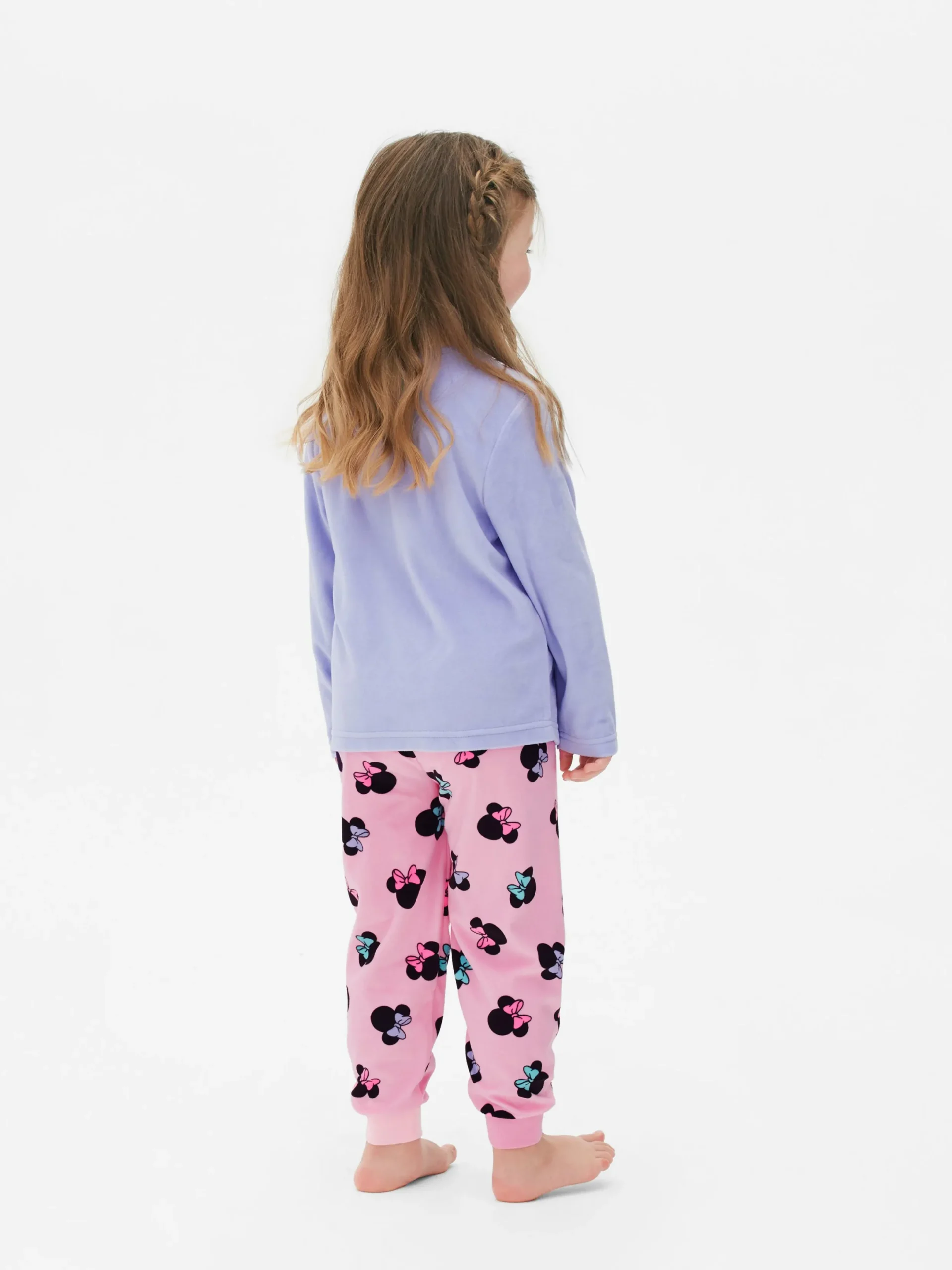 Schlafanzüge Und Nachtwäsche|Primark Kuscheliger Langer „Disney Minnie Maus“ Schlafanzug Lilafarben