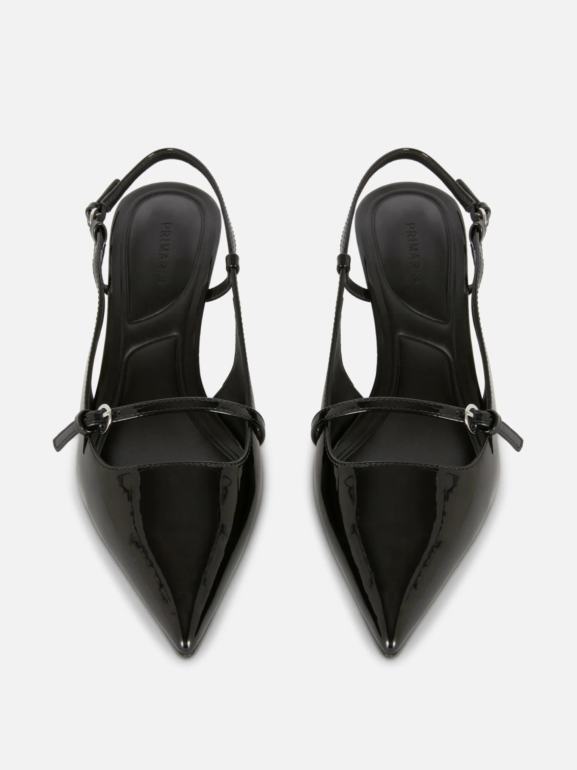 Gothic-Kleidung|Heels|Primark Lackleder-Heels Mit Schnalle Schwarz