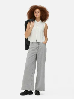 Blusen|Primark Landhausbluse Mit Leiterstruktur Weiß