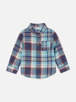 Tops Und T-Shirts|Primark Langarmhemd Mit Karomuster Blau