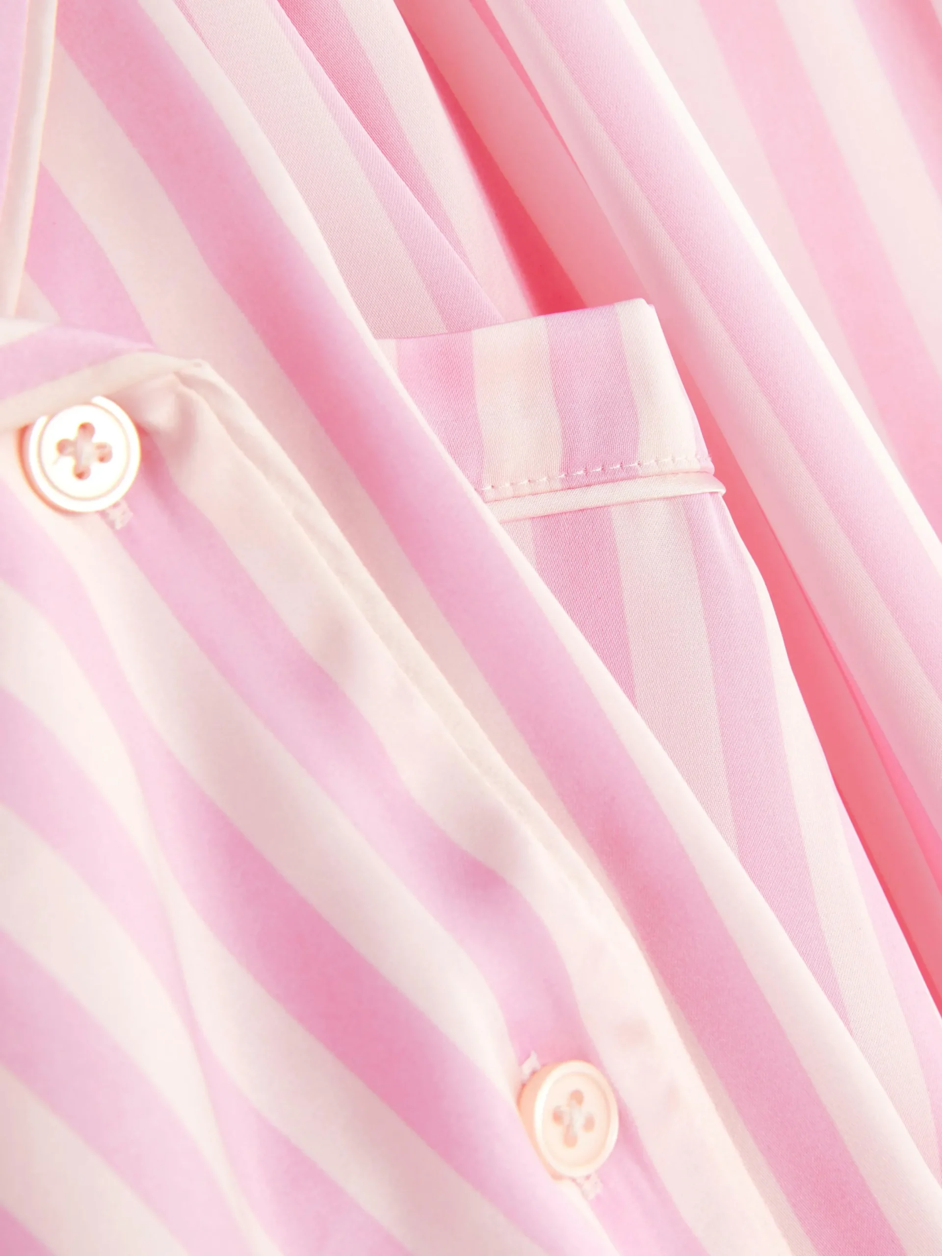 Schlafanzüge|Primark Langarm-Schlafanzug Aus Satin Rosa