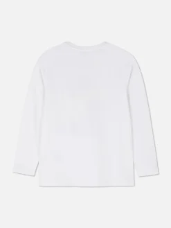 Tops Und T-Shirts|Primark Langarm-Shirt Mit „Los Angeles“ Grafik Weiß