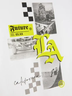 Tops Und T-Shirts|Primark Langarm-Shirt Mit „Los Angeles“ Grafik Weiß