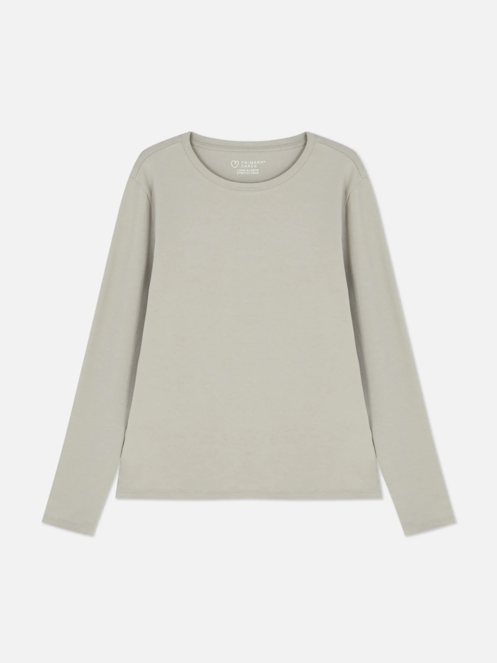 Tops Und T-Shirts|Primark Langarmtop Aus Stretch-Jersey Grau