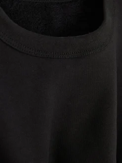 Sportbekleidung|Tops Und T-Shirts|Primark Langarmtop Mit Fleecefutter Schwarz