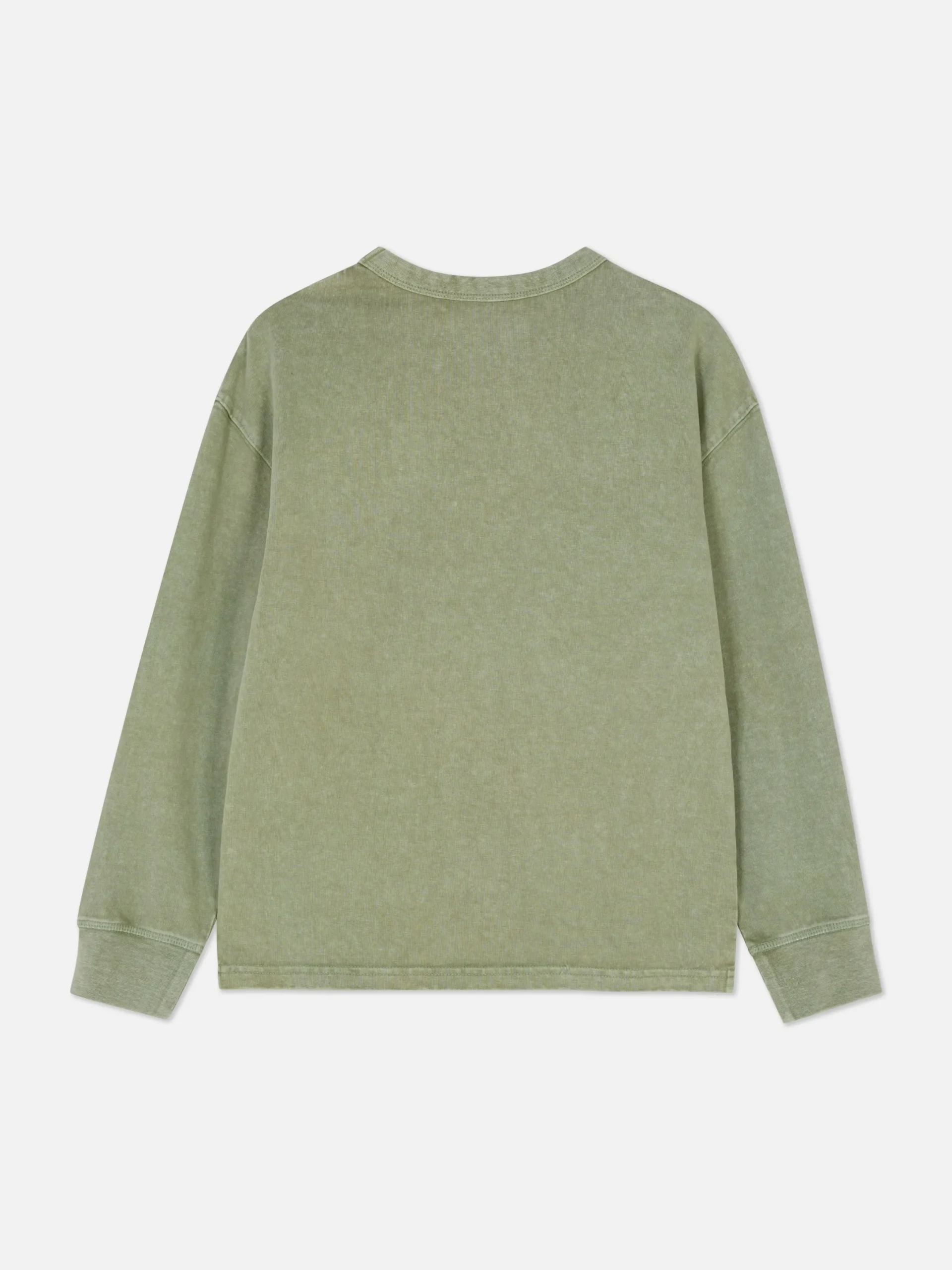 Tops Und T-Shirts|Primark Langarm-T-Shirt Im Washed-Look Grün