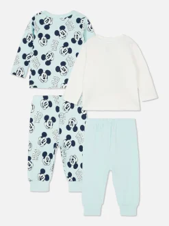 Schlafanzüge Und Nachtwäsche|Primark Lange „Disney Micky Maus“ Schlafanzüge, 2er-Pack Blau