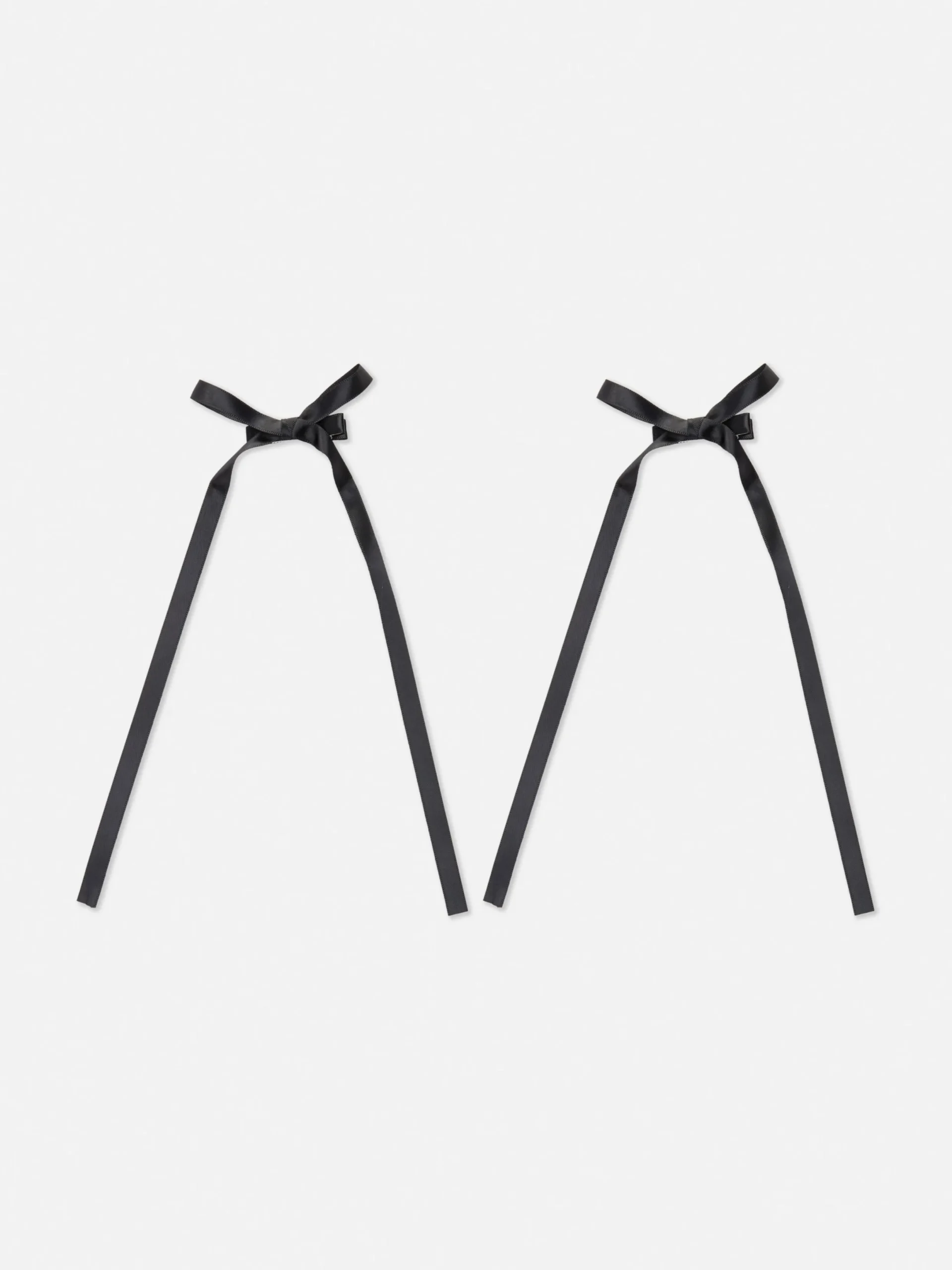 Haarschmuck|Primark Lange Haarspangen Mit Schleife, 2er-Pack Schwarz