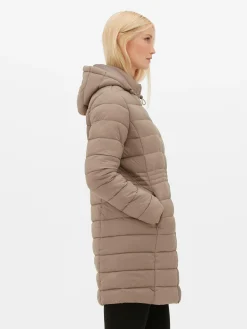 Jacken Und Mäntel|Primark Lange, Leichte Pufferjacke Mokkafarben