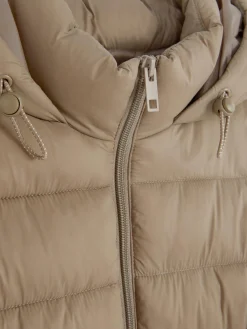Jacken Und Mäntel|Primark Lange, Leichte Pufferjacke Mokkafarben