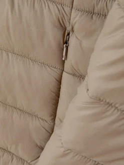 Jacken Und Mäntel|Primark Lange, Leichte Pufferjacke Mokkafarben