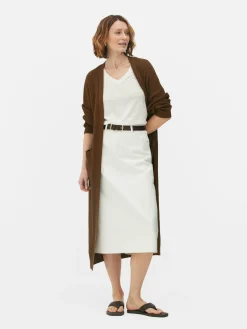 Pullover Und Cardigans|Primark Langer Cardigan Braun