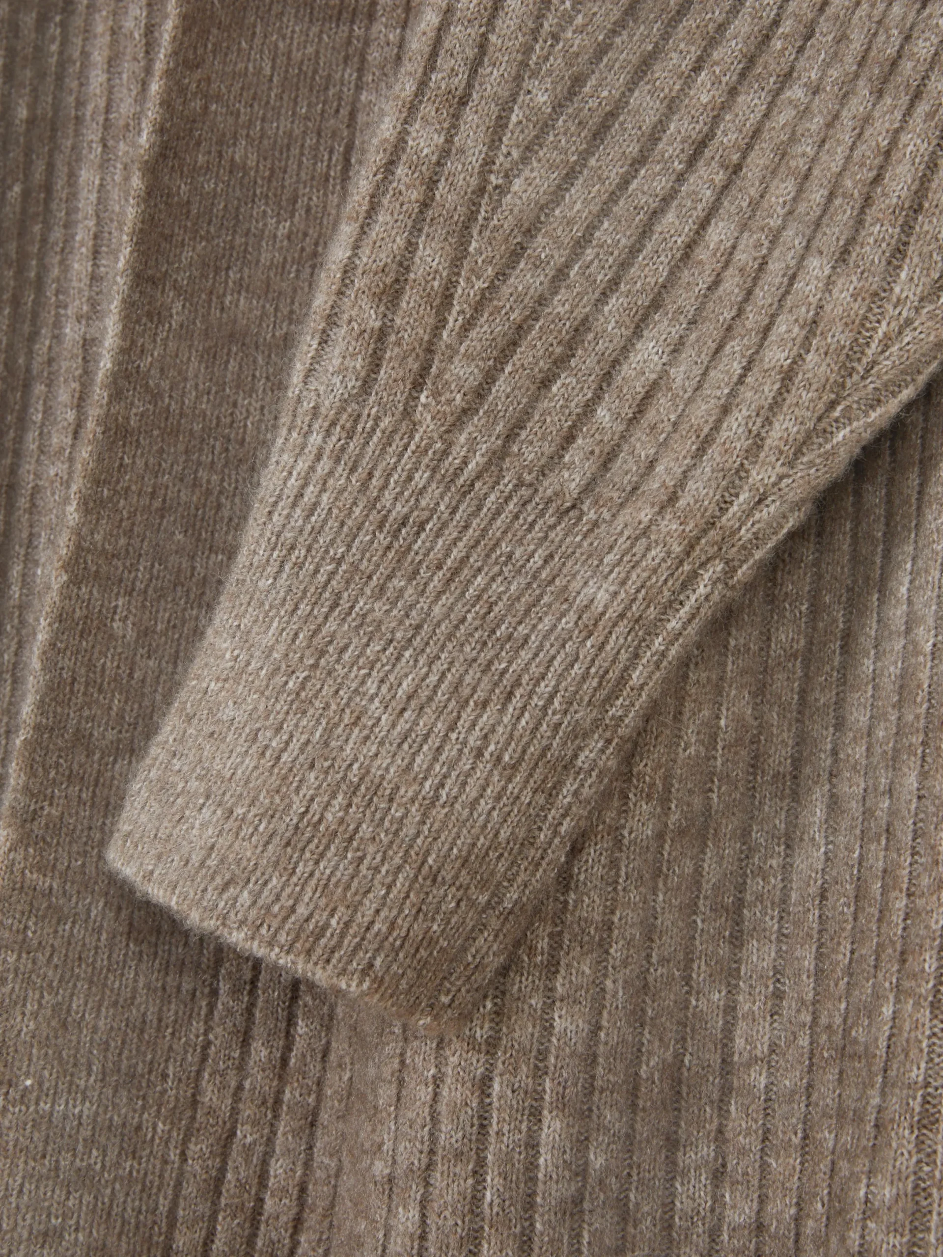 Pullover Und Cardigans|Primark Langer, Gerippter Cardigan Taupefarben
