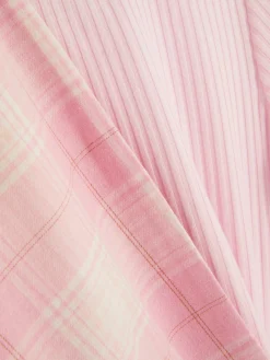 Schlafanzüge Und Nachtwäsche|Primark Langer Jersey-Schlafanzug Rosa