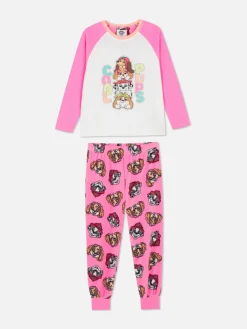 Schlafanzüge Und Nachtwäsche|Primark Langer „PAW Patrol“ Fleece-Schlafanzug Rosa