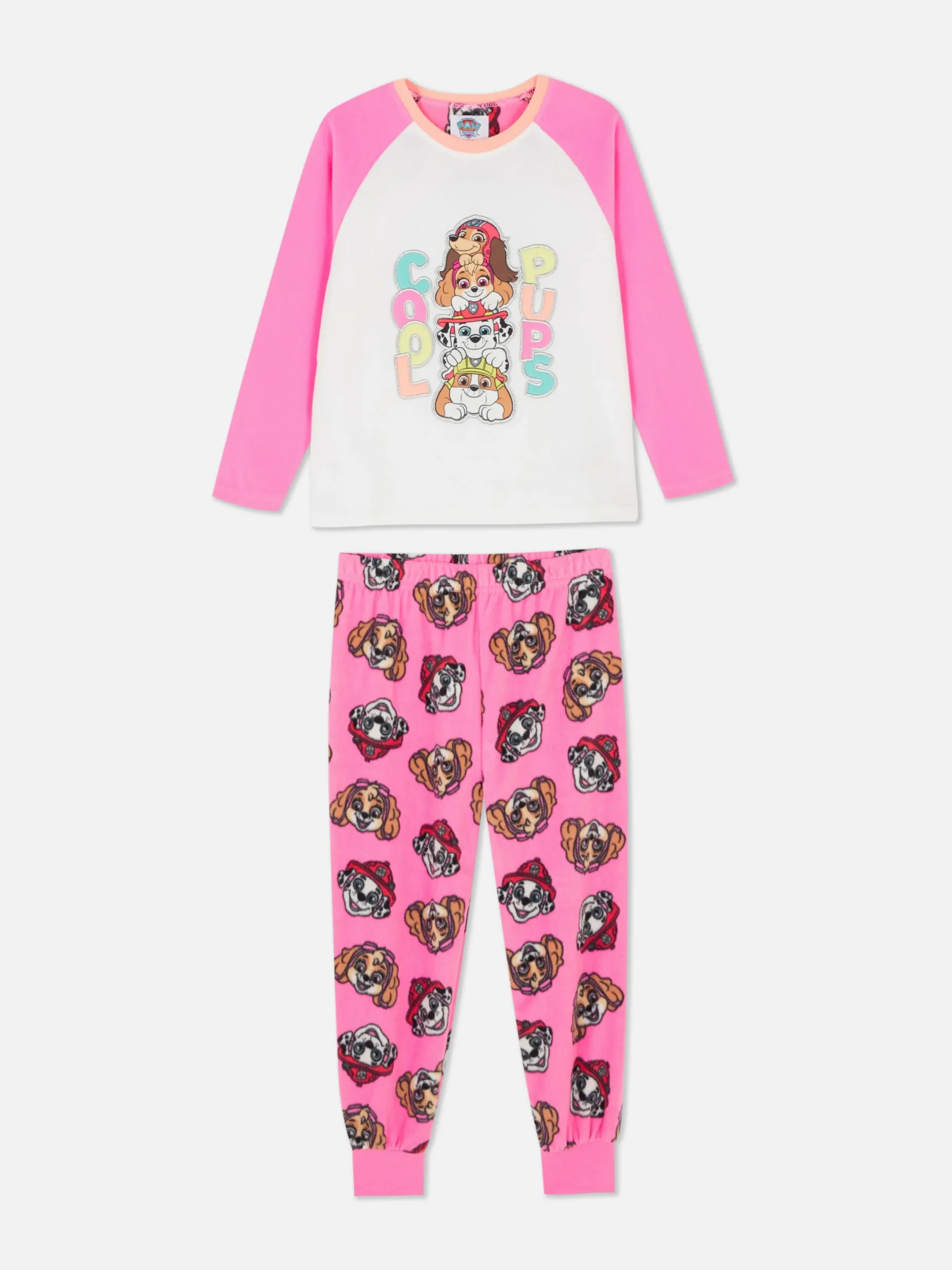 Schlafanzüge Und Nachtwäsche|Primark Langer „PAW Patrol“ Fleece-Schlafanzug Rosa