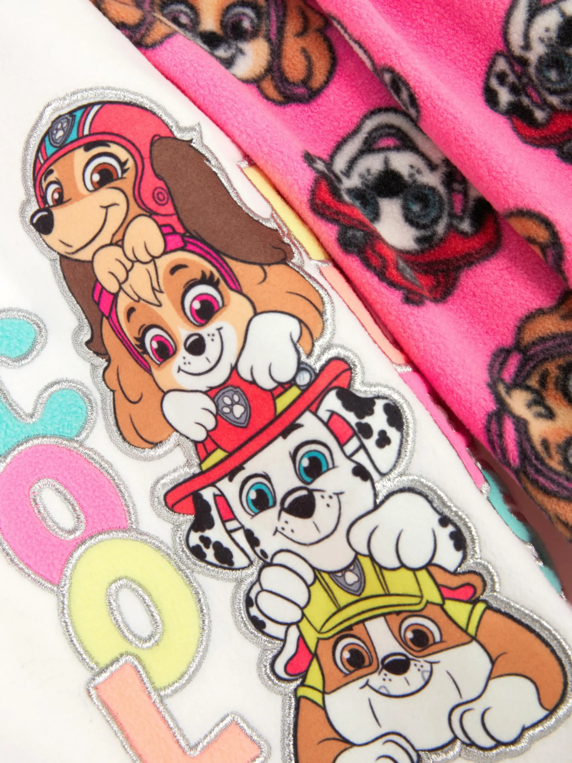 Schlafanzüge Und Nachtwäsche|Primark Langer „PAW Patrol“ Fleece-Schlafanzug Rosa