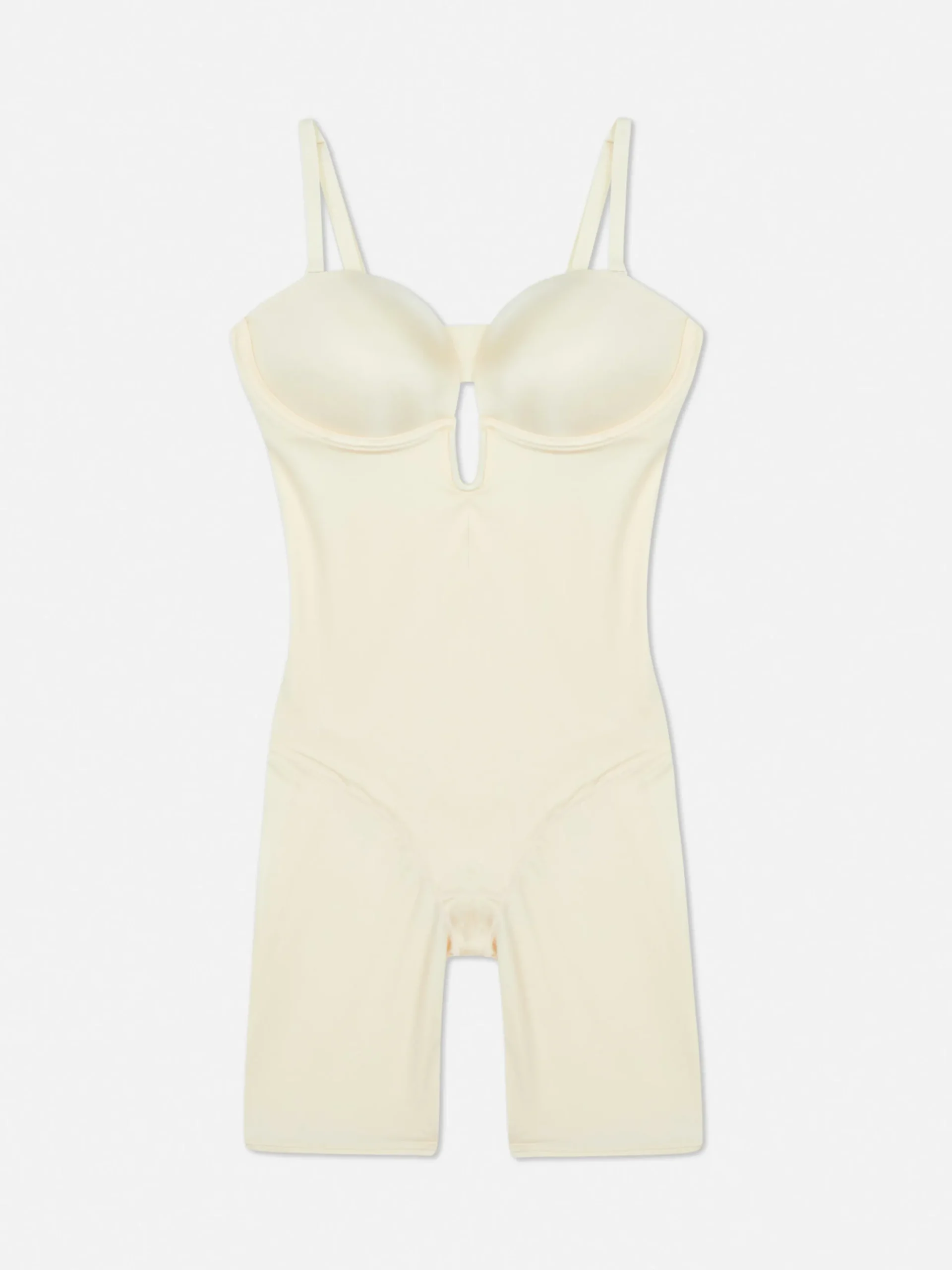 Shapewear|Primark Langer Shapewear-Body Mit Tiefem Dekolleté Austerfarben