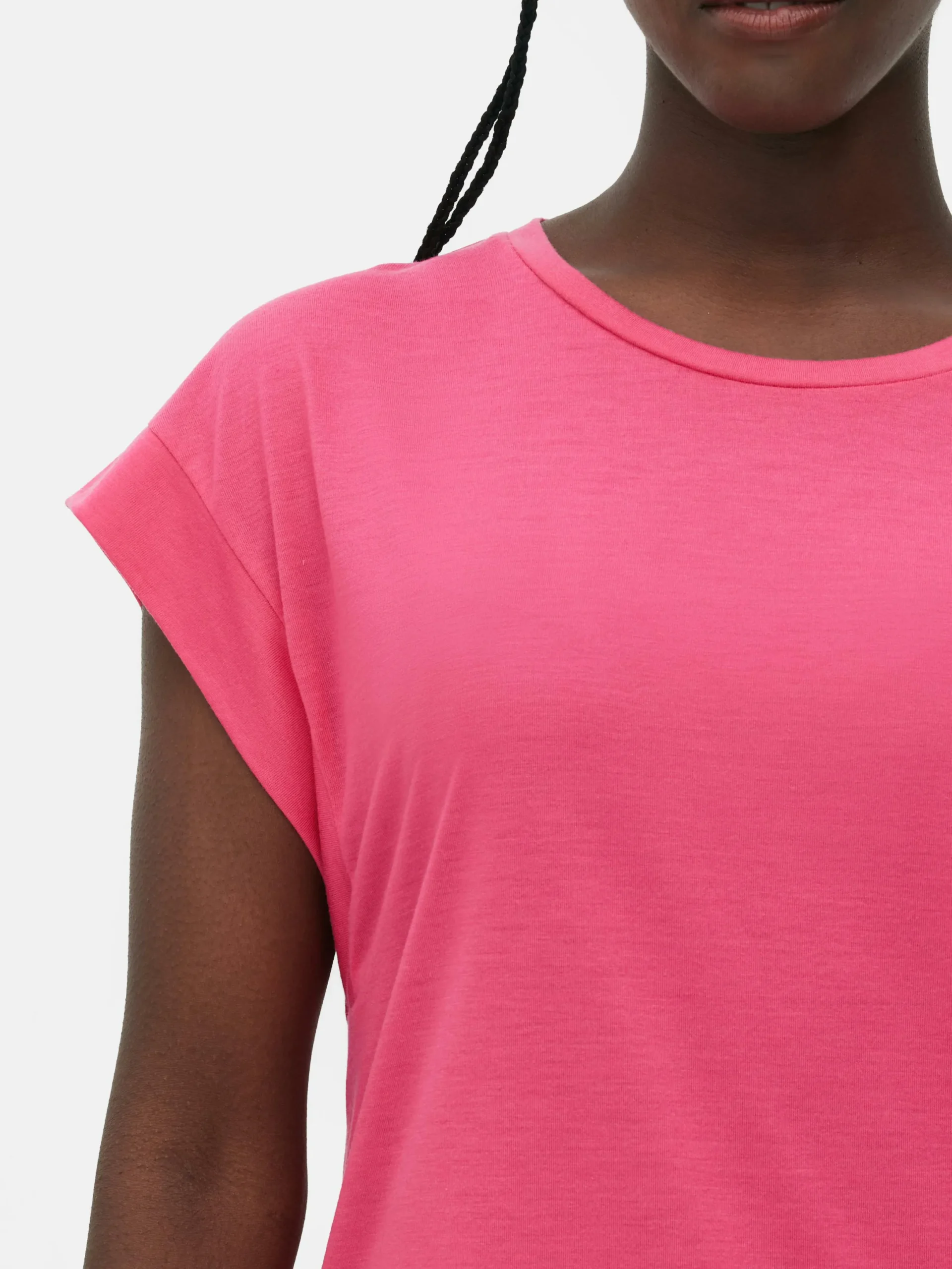 Tops Und T-Shirts|Primark Langes Essential-T-Shirt Rosa