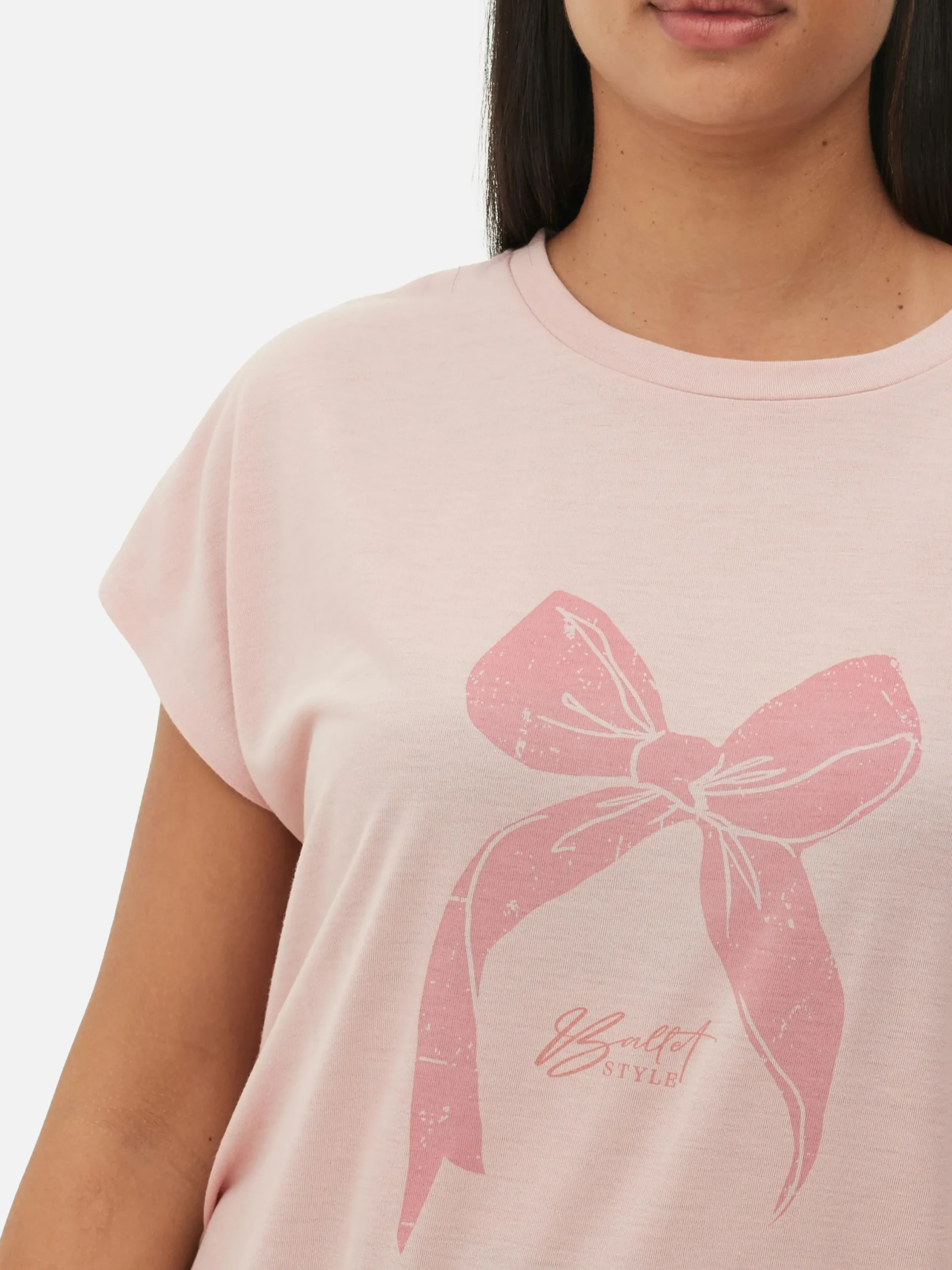 Tops Und T-Shirts|Primark Langes T-Shirt Mit Rundhalsausschnitt Hellrosa