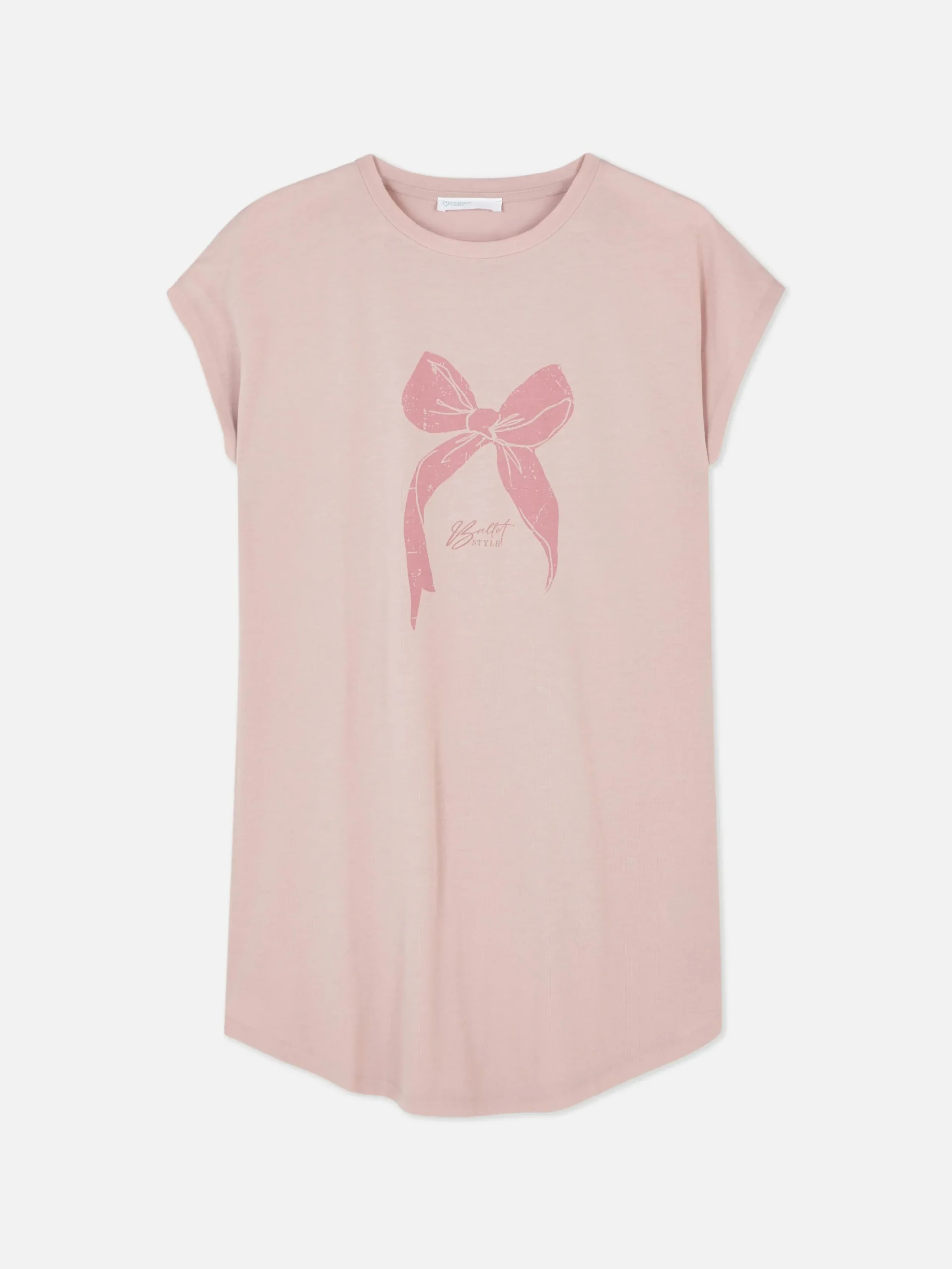 Tops Und T-Shirts|Primark Langes T-Shirt Mit Rundhalsausschnitt Hellrosa