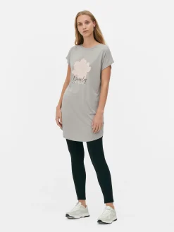Tops Und T-Shirts|Primark Langes T-Shirt Mit Rundhalsausschnitt Grau