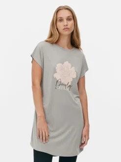 Tops Und T-Shirts|Primark Langes T-Shirt Mit Rundhalsausschnitt Grau