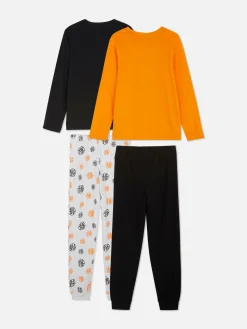 Schlafanzüge Und Nachtwäsche|Primark Langärmelige „Dragon Ball Z“ Schlafanzüge, 2er-Pack Orange