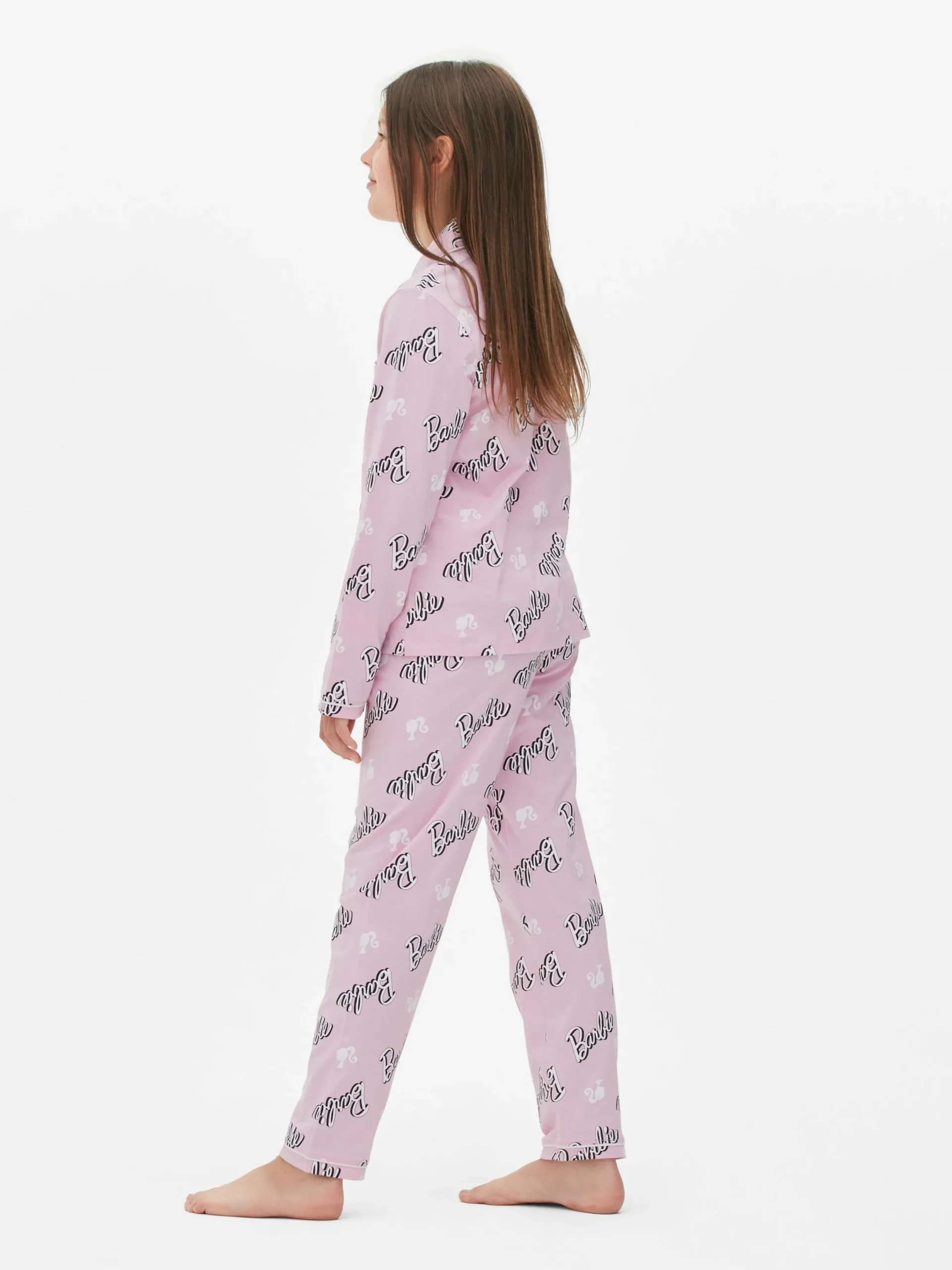 Schlafanzüge Und Nachtwäsche|Primark Langärmeliger „Barbie“ Schlafanzug Rosa