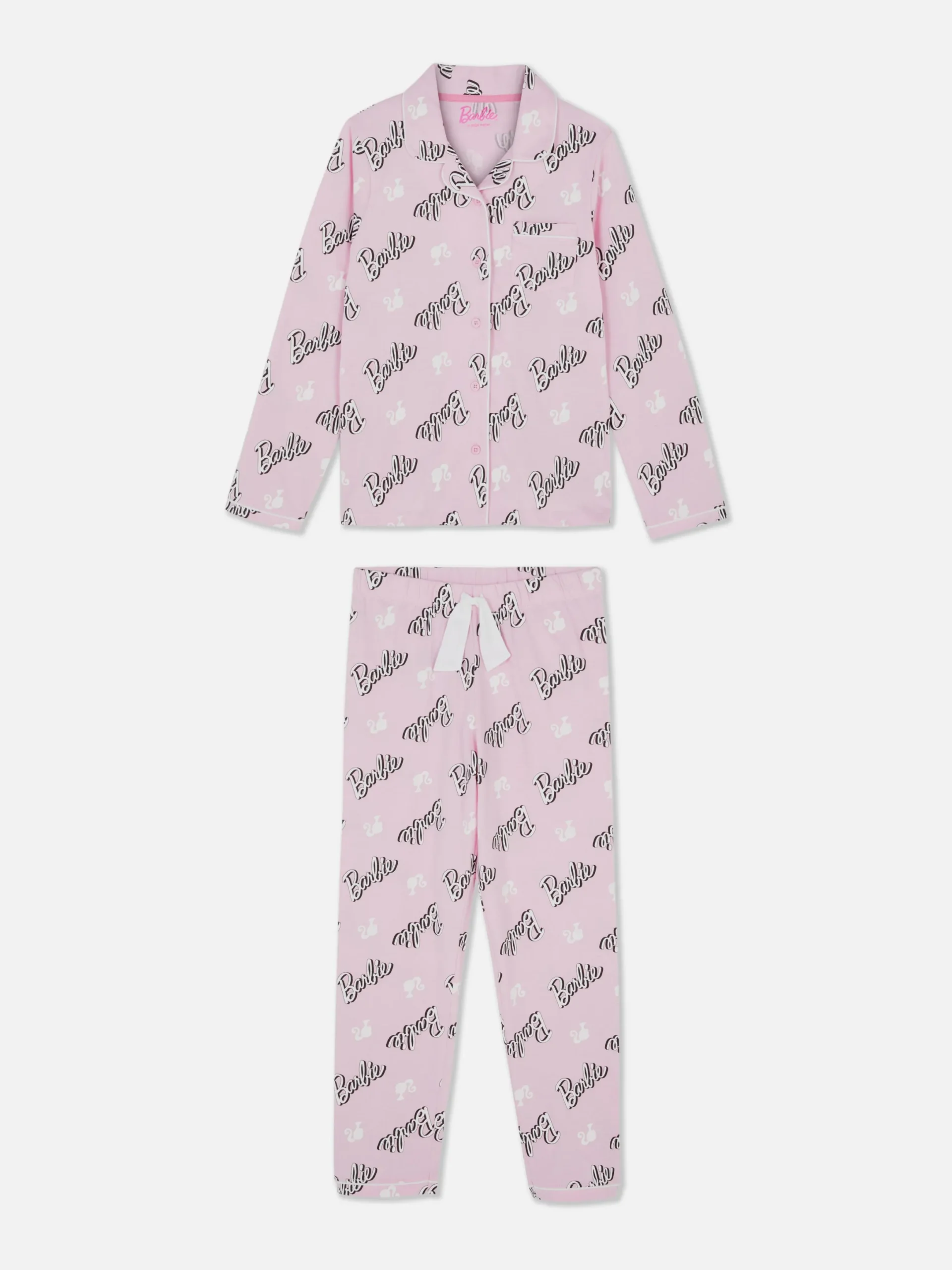 Schlafanzüge Und Nachtwäsche|Primark Langärmeliger „Barbie“ Schlafanzug Rosa
