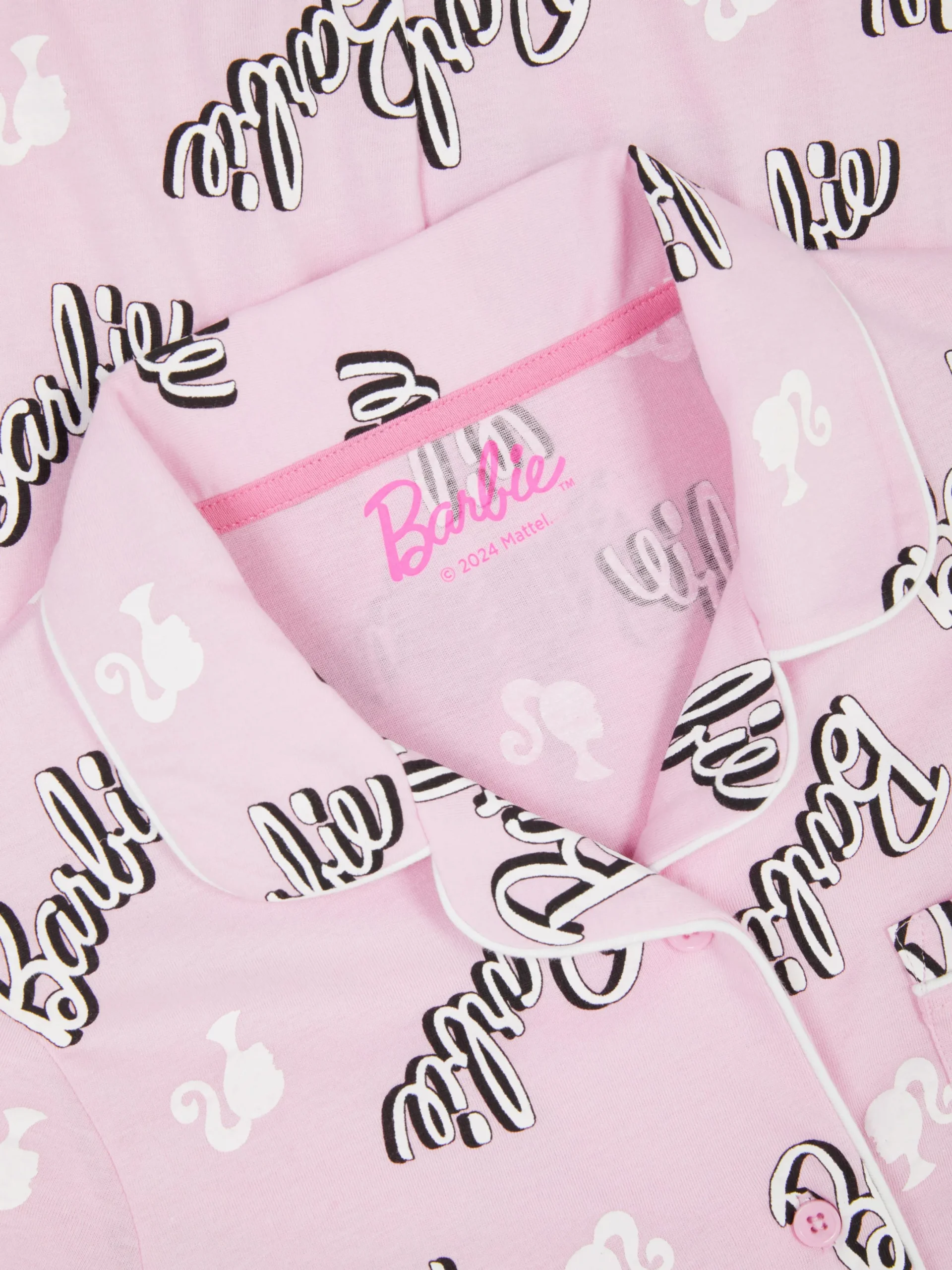 Schlafanzüge Und Nachtwäsche|Primark Langärmeliger „Barbie“ Schlafanzug Rosa
