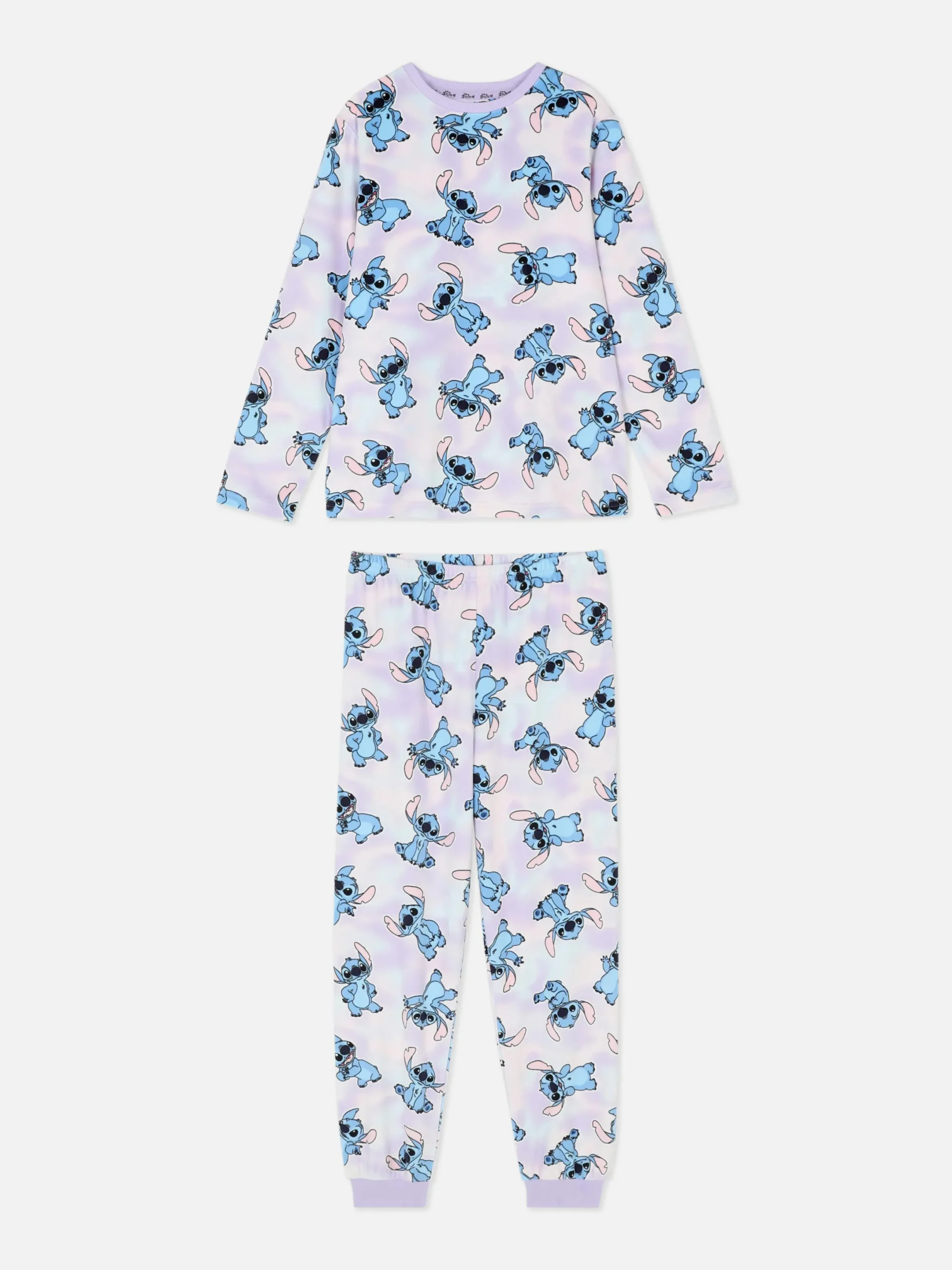 Schlafanzüge Und Nachtwäsche|Primark Langärmeliger „Disney Lilo & Stitch“ Schlafanzug Multi