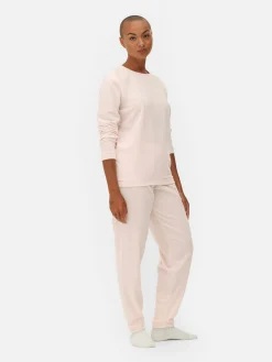 Schlafanzüge|Primark Langärmeliger Mikrofleece-Schlafanzug Rosa
