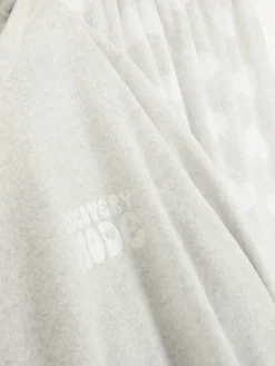 Schlafanzüge|Primark Langärmeliger Mikrofleece-Schlafanzug Grau meliert