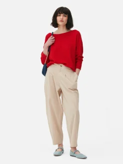Pullover Und Cardigans|Primark Langärmeliger Pullover Mit U-Boot-Ausschnitt Rot