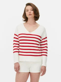 Pullover Und Cardigans|Primark Langärmeliger Pullover Mit U-Boot-Ausschnitt Multi