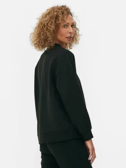 Loungewear|Hoodies Und Sweatshirts|Primark Langärmeliges Basic-Sweatshirt Schwarz