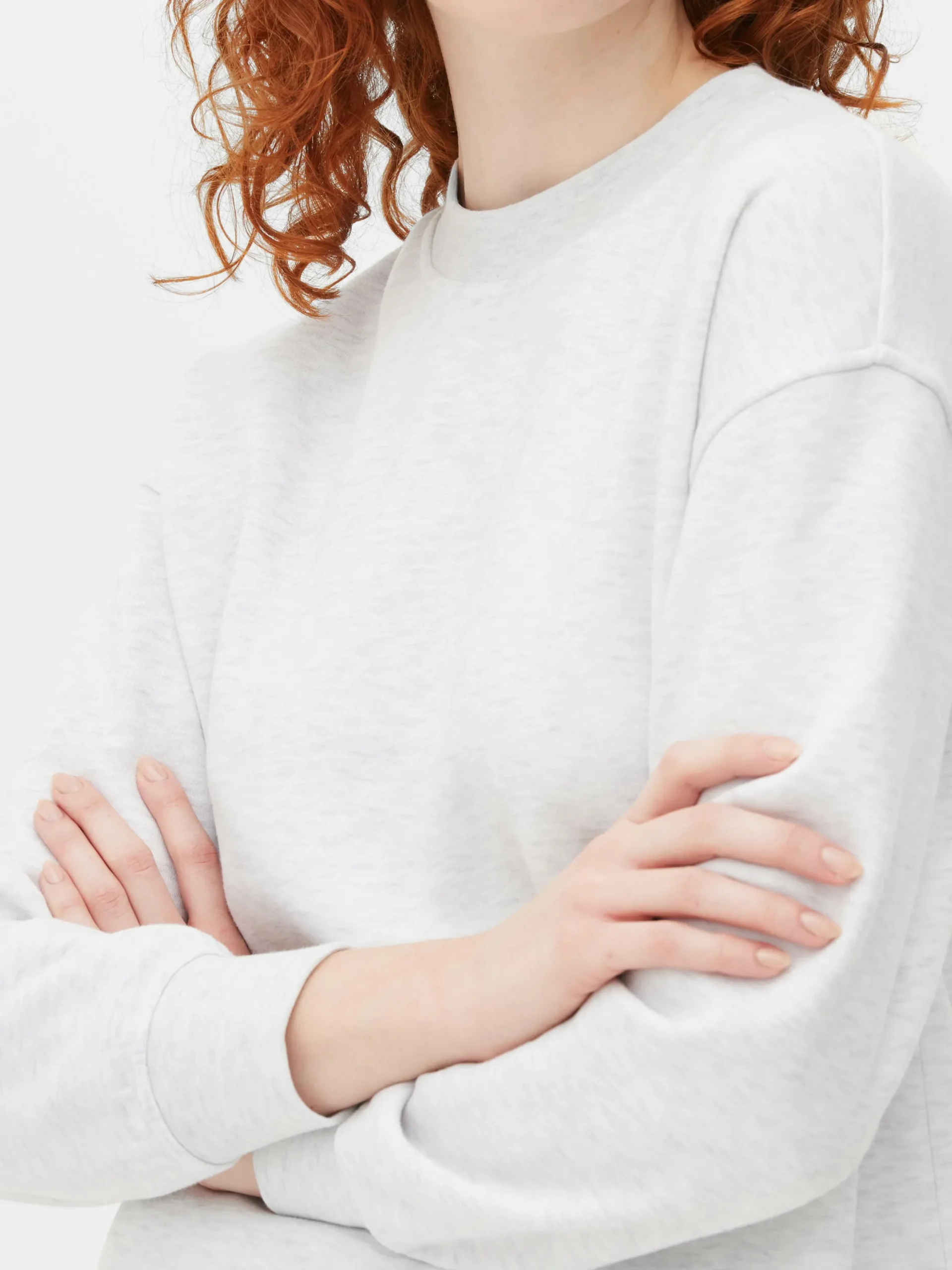 Loungewear|Hoodies Und Sweatshirts|Primark Langärmeliges Basic-Sweatshirt Grau meliert