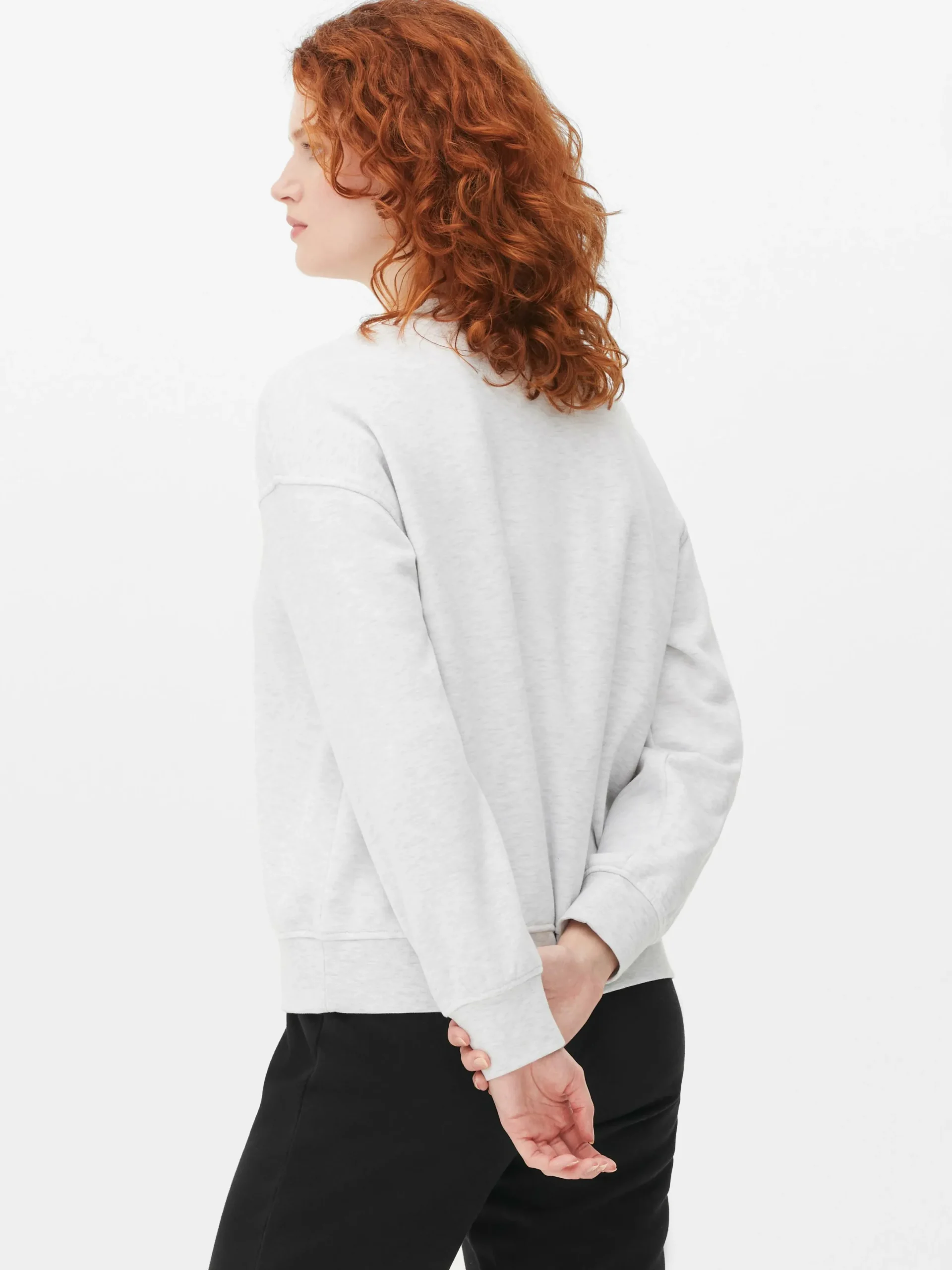 Loungewear|Hoodies Und Sweatshirts|Primark Langärmeliges Basic-Sweatshirt Grau meliert