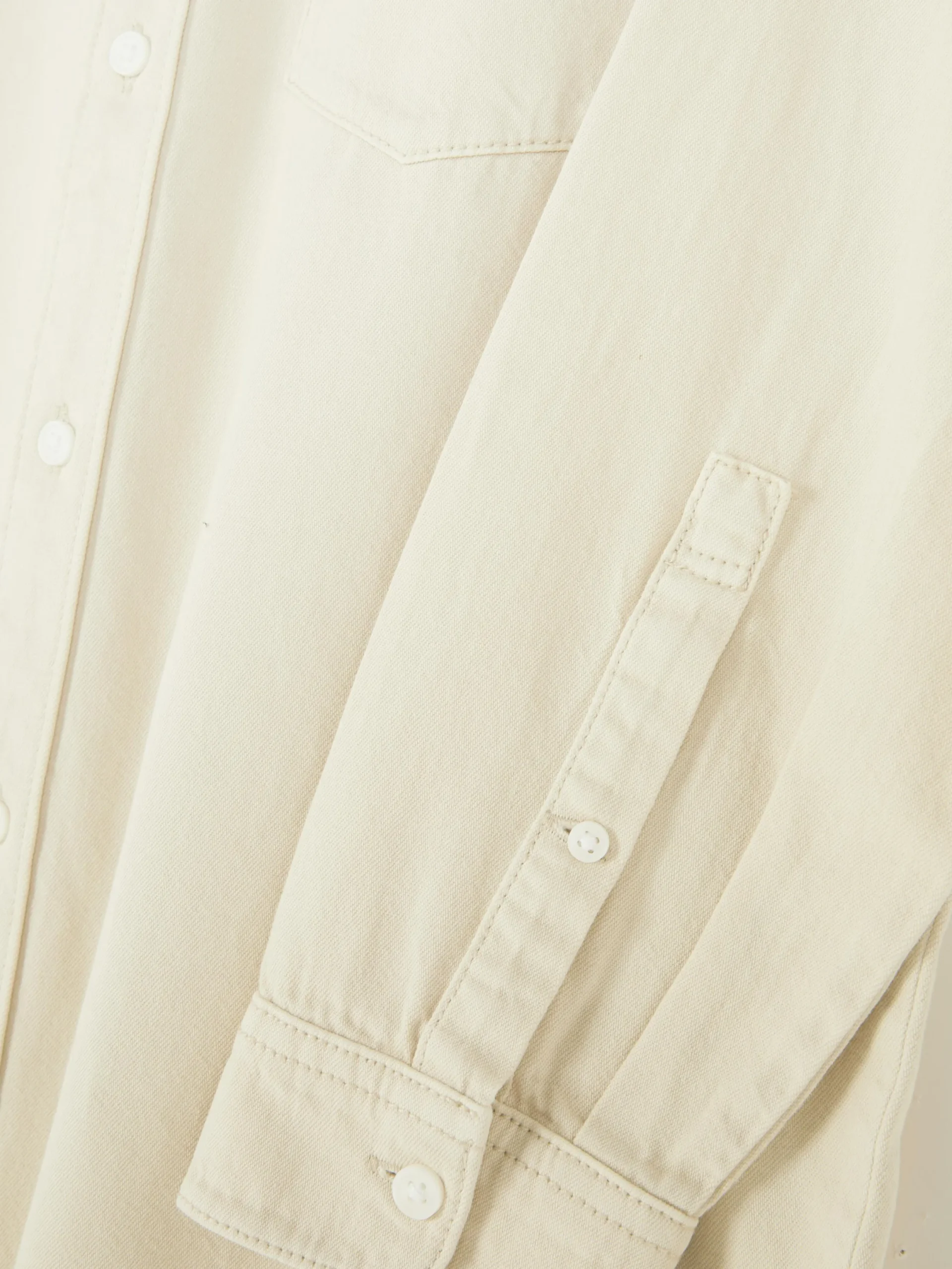 Hemden|Primark Langärmeliges Hemd Aus Baumwoll-Twill Beige
