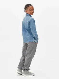 Hemden|Primark Langärmeliges Hemd Aus Denim Blau