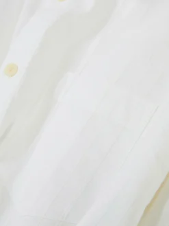 Hemden|Primark Langärmeliges Jacquardhemd Weiß