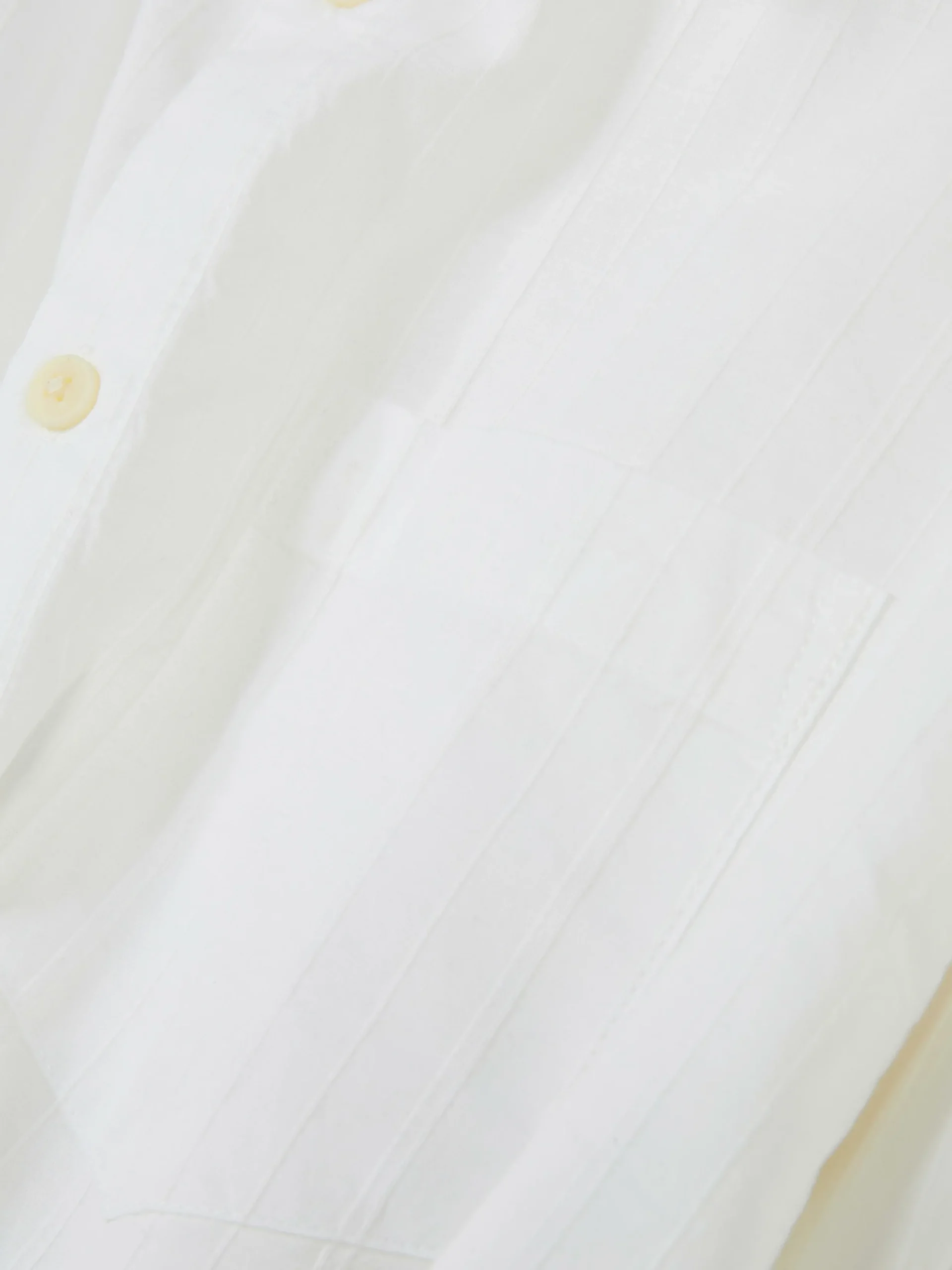 Hemden|Primark Langärmeliges Jacquardhemd Weiß